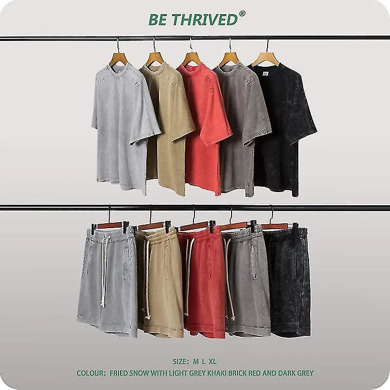 2022 Y Lavado Emed Shorts de manga corta Retro Fash Set