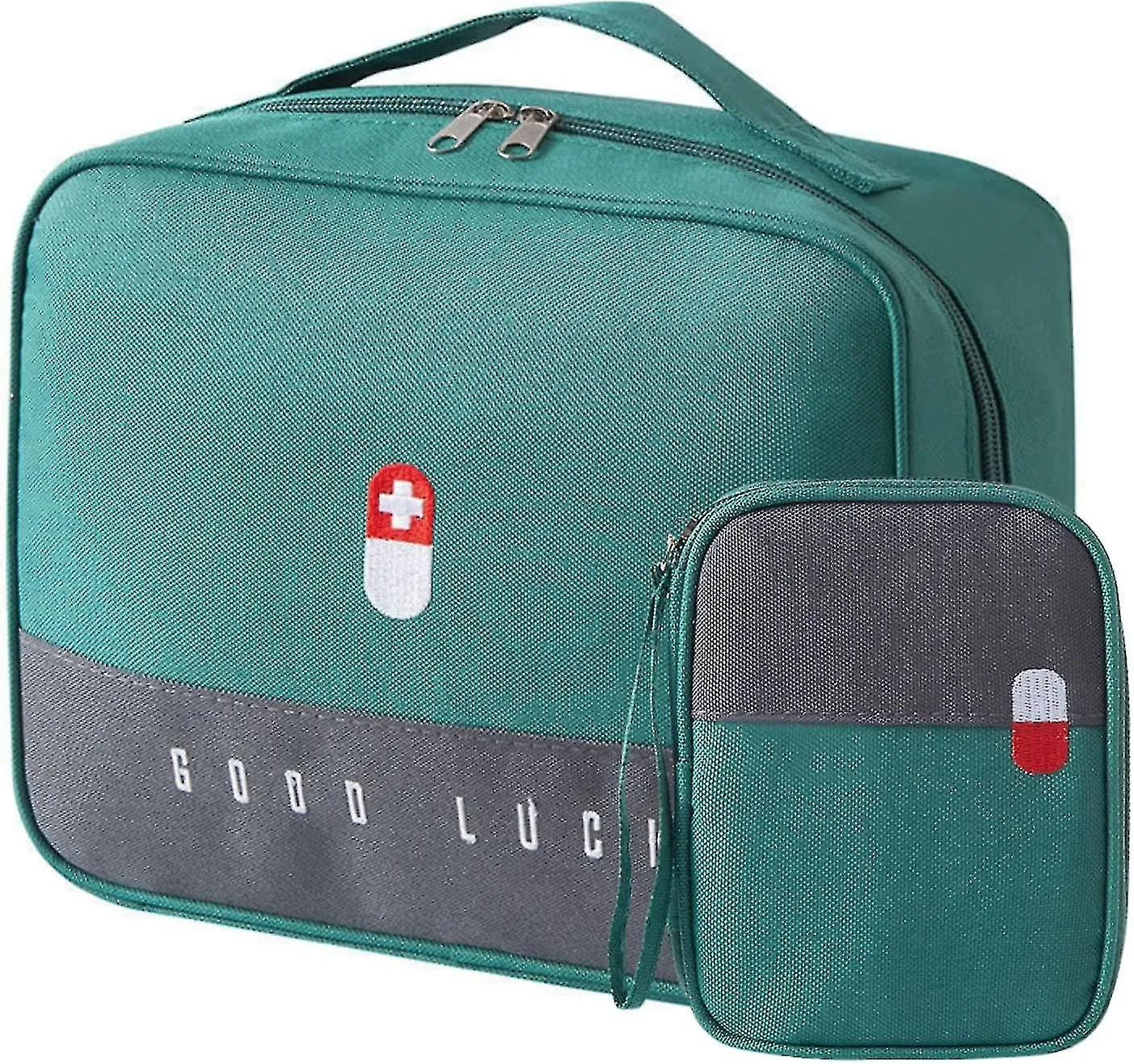 2stk Medikamententasche wasserdichte groe kapazitt medizinische notfalltasche tragbar medikamententasche medikamenten aufbewahru