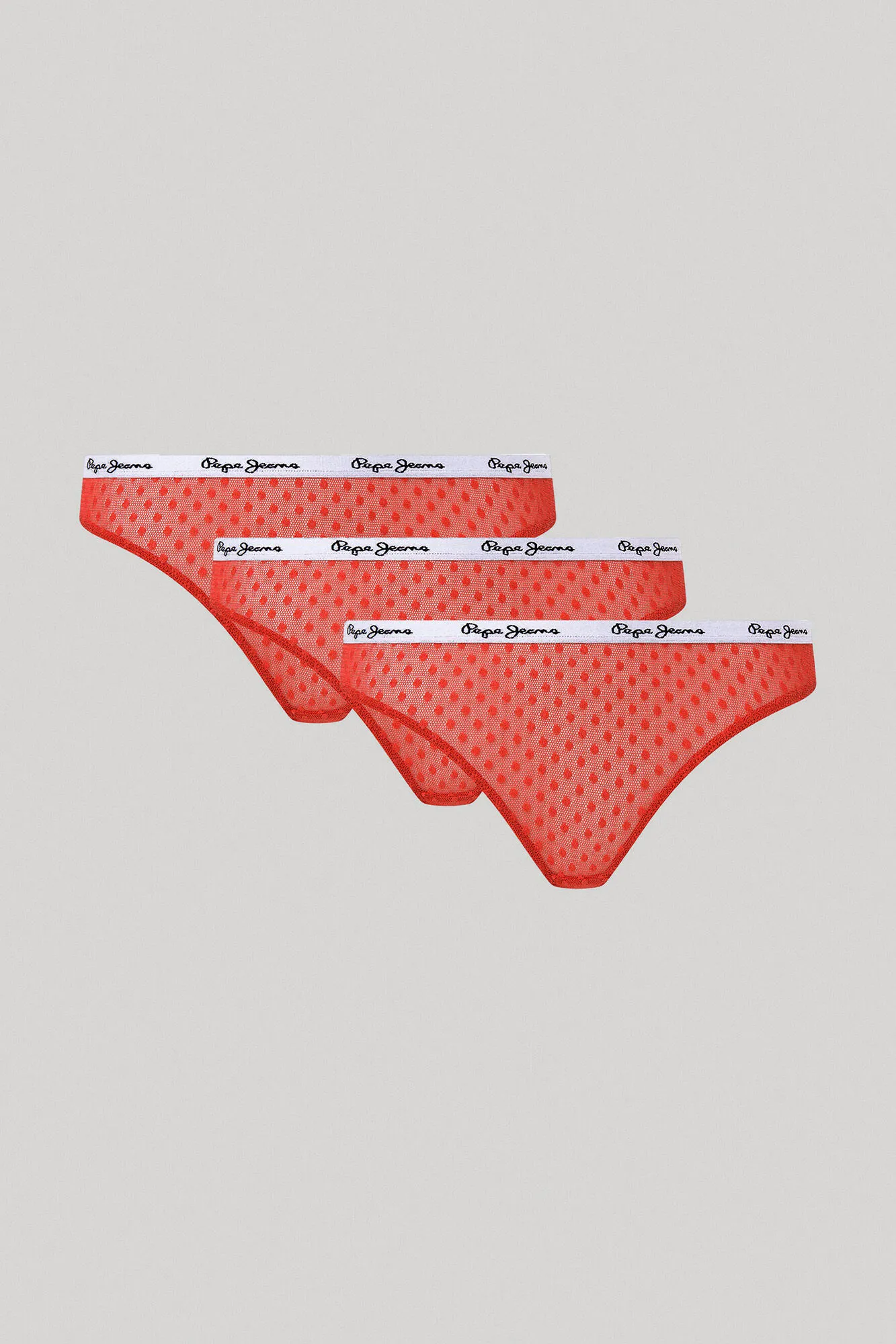 3Pack Tangas Mallas Con Puntos