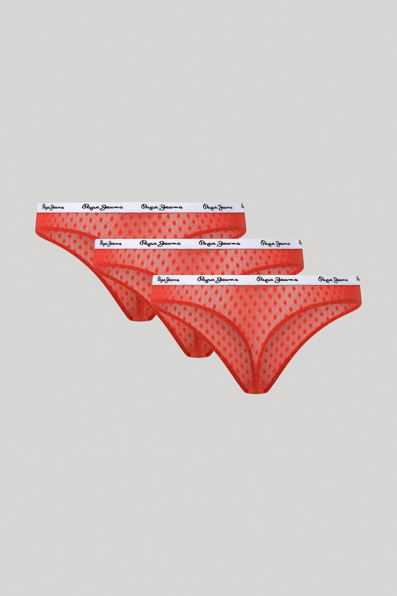 3Pack Tangas Mallas Con Puntos