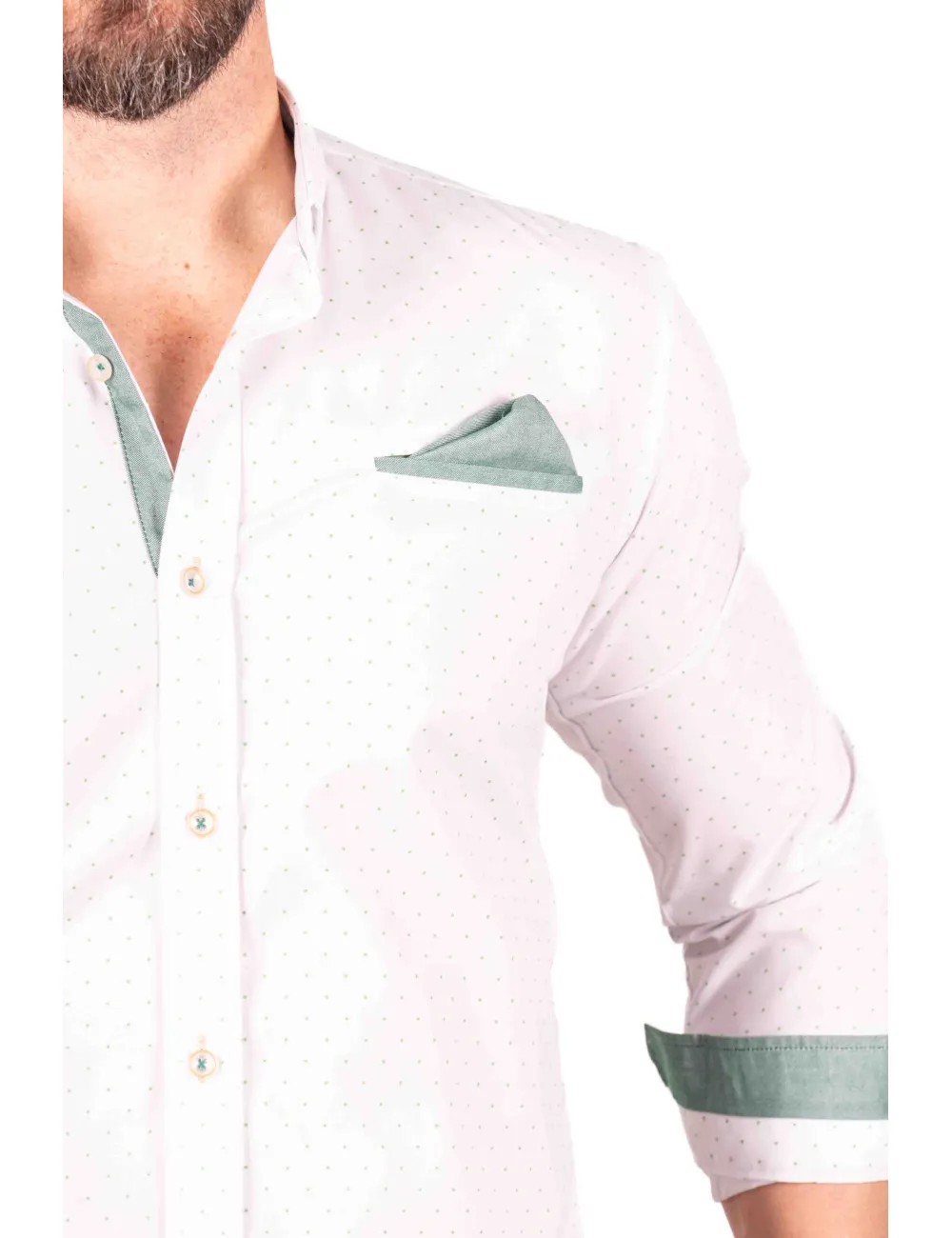 502 CAMISA MICRO ESTAMPACIÓN CON BOLSILLO