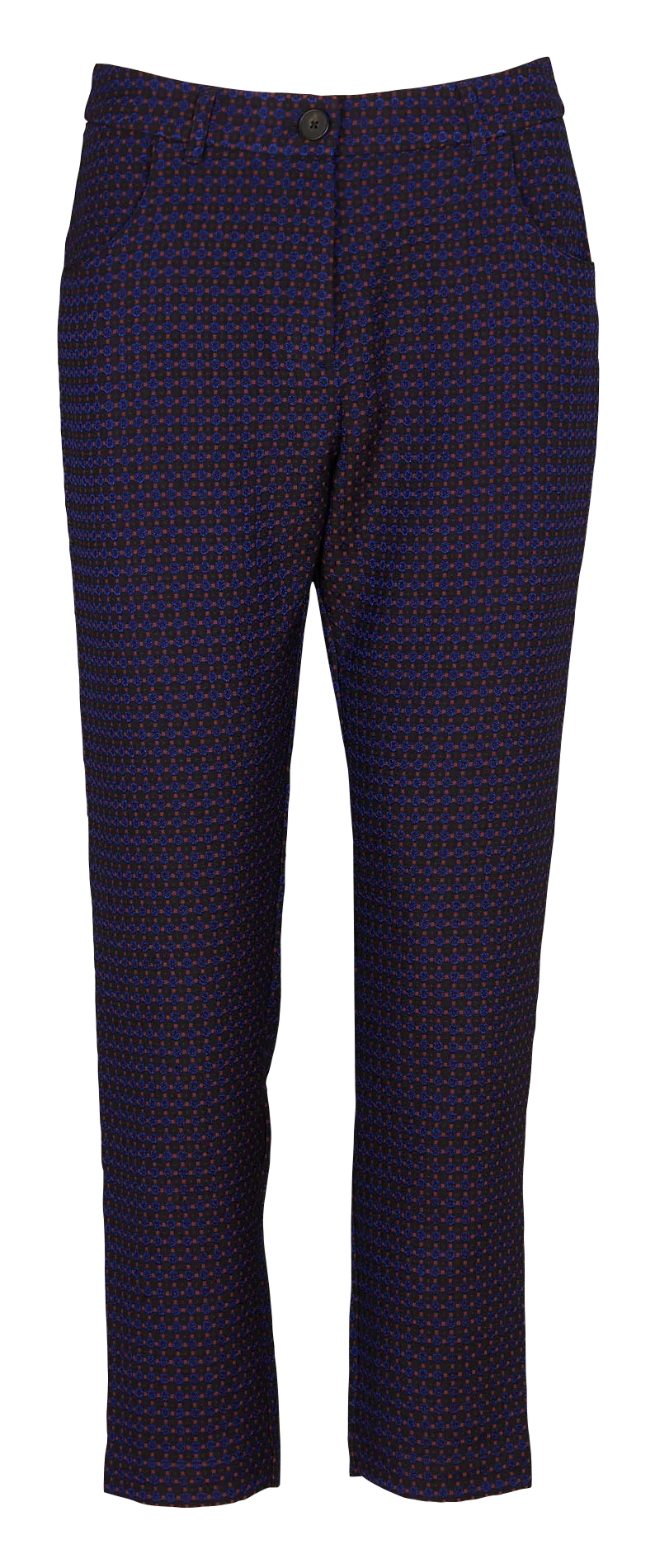 ACOTE DJANGO  PANTALóN RECTO BORDADO 7/8 EN NEGRO