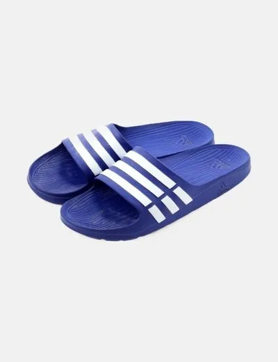 Adidas Chancla de goma azul marino