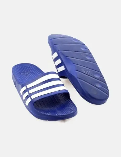 Adidas Chancla de goma azul marino