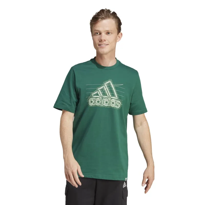 ADIDAS GROWTH BADGE GRAPHIC TSHIRT "COLLEGIATE GREEN"