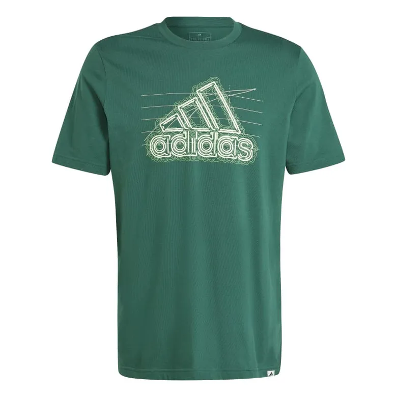 ADIDAS GROWTH BADGE GRAPHIC TSHIRT "COLLEGIATE GREEN"