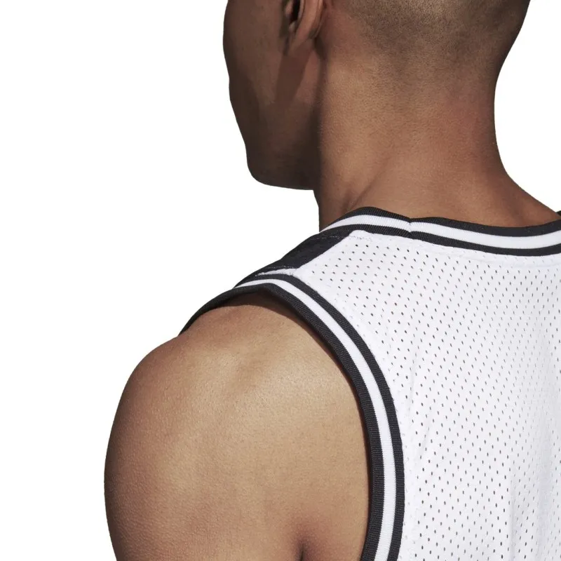 Adidas Juventus parte superior del tanque de Tanque blanco negro 2018/19