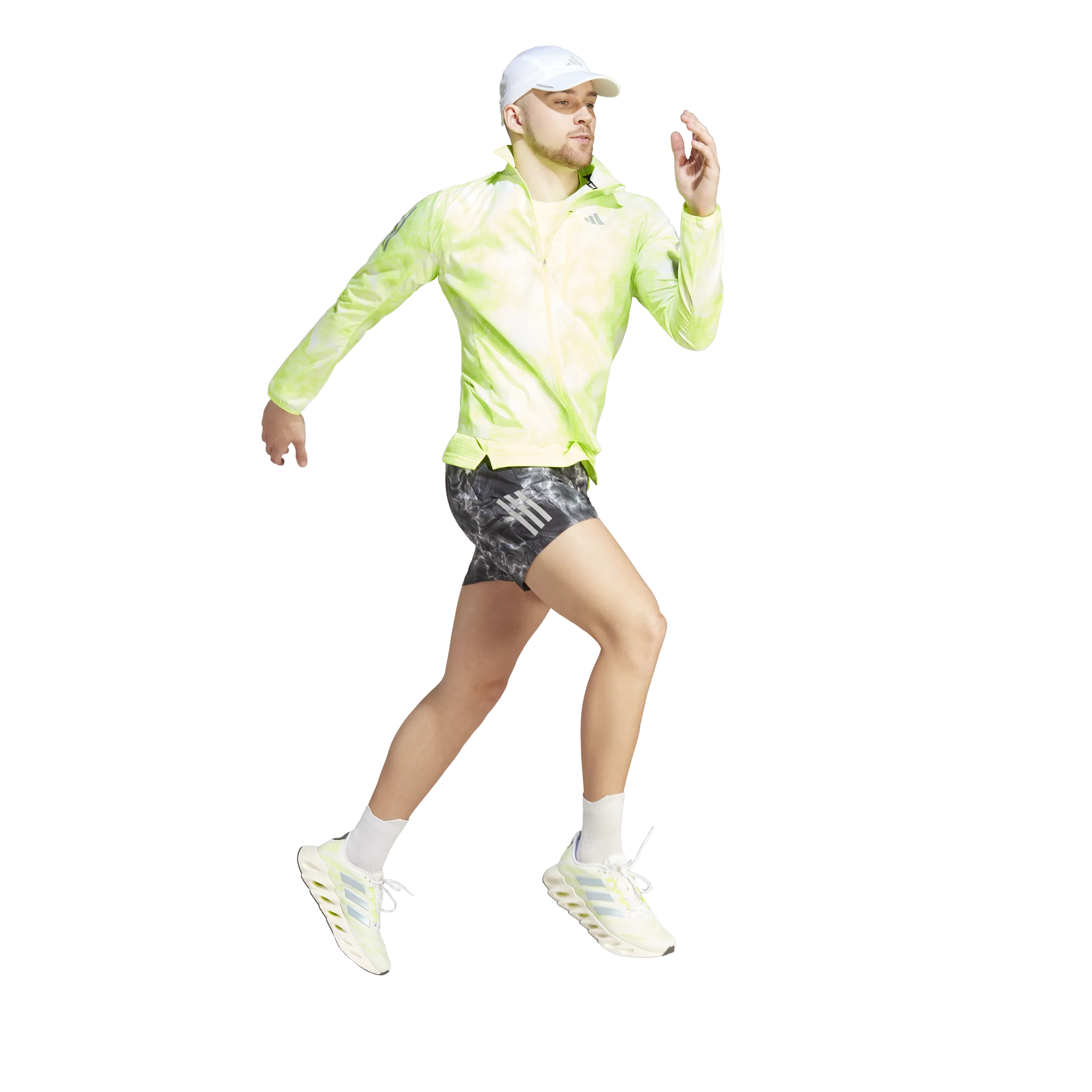 Adidas Own the Run Allover Print Shorts White