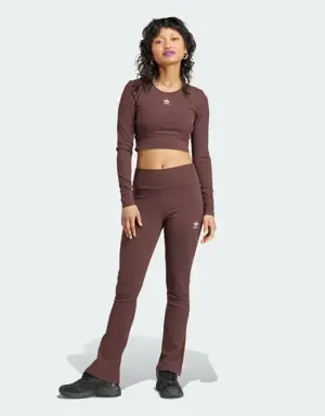 Adidas Pantalón Essentials Rib Flared