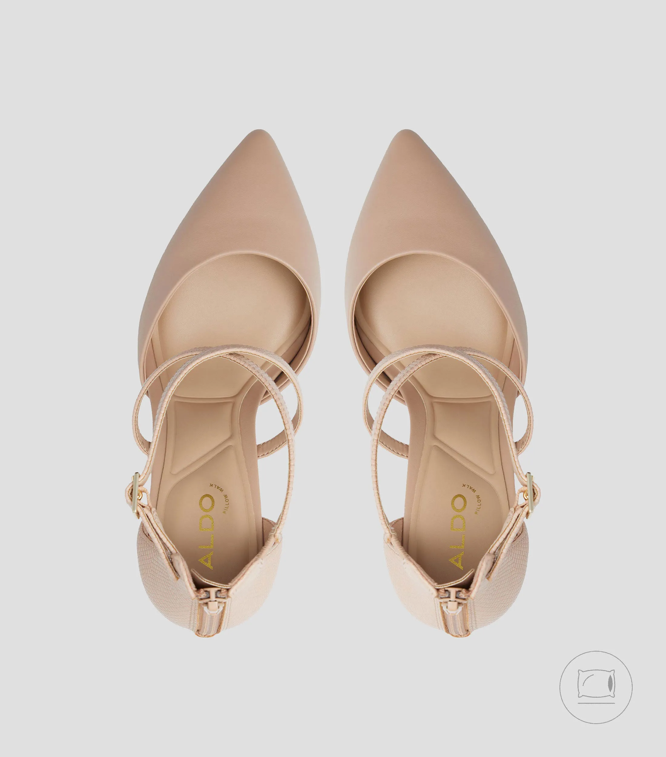 Aldo Zapatillas con Pulsera de Tacón Alto de Aguja Mujer