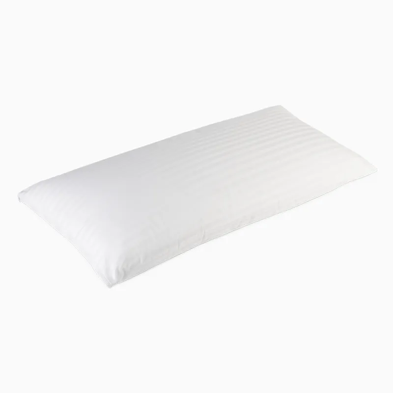 Almohada fibra con doble funda (con cremallera) de 100% algodón raso labrado