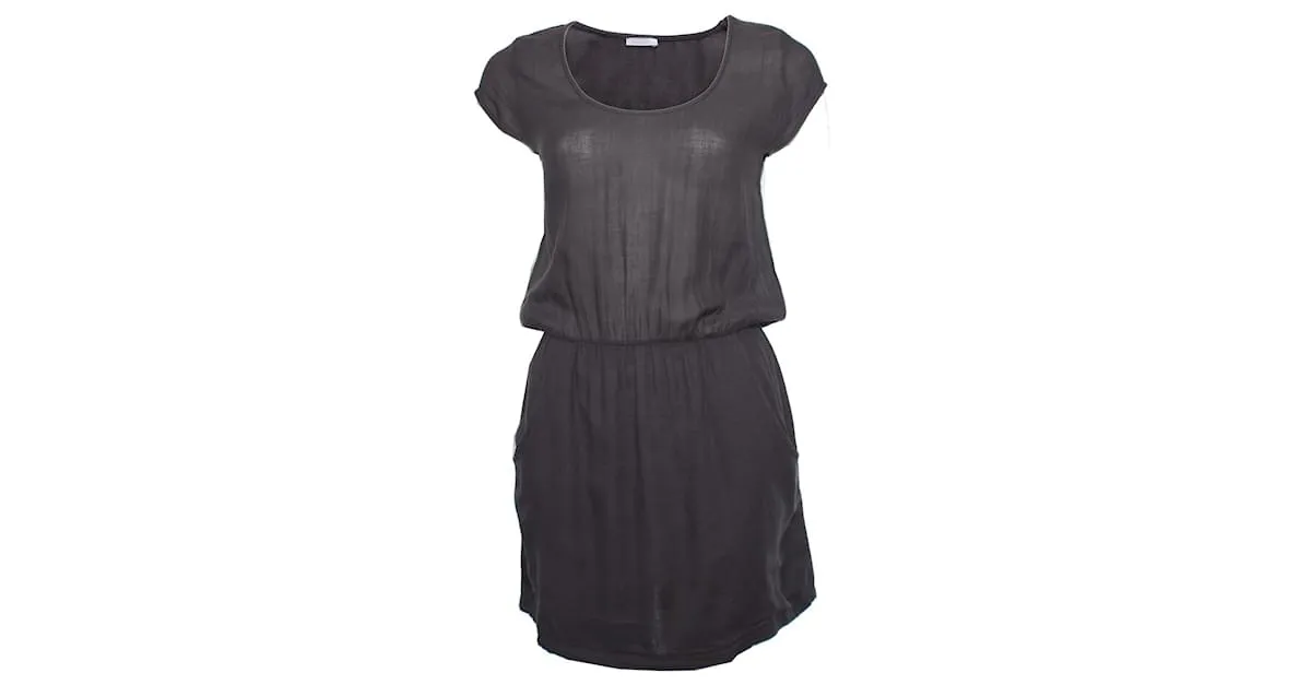 American Vintage RETRO AMERICANO, Vestido gris con bolsillos laterales.. 