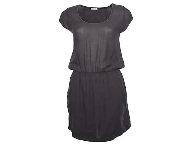American Vintage RETRO AMERICANO, Vestido gris con bolsillos laterales.. 