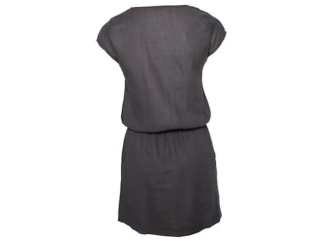 American Vintage RETRO AMERICANO, Vestido gris con bolsillos laterales.. 