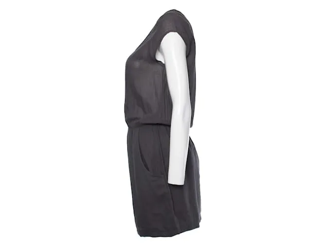 American Vintage RETRO AMERICANO, Vestido gris con bolsillos laterales.. 