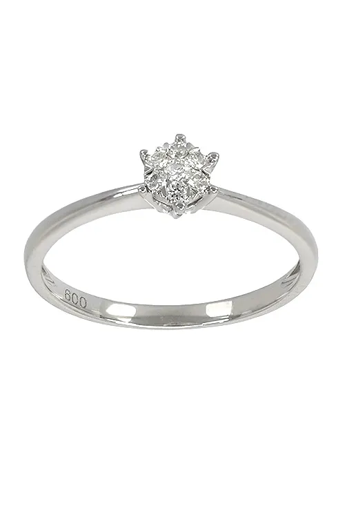 ANILLO COMPROMISO ORO BLANCO 18 KTES SOLITARIO HíBRIDO CON DIAMANTES 243_RLTAPTPS