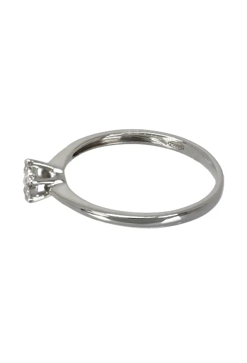 ANILLO COMPROMISO ORO BLANCO 18 KTES SOLITARIO HíBRIDO CON DIAMANTES 243_RLTAPTPS