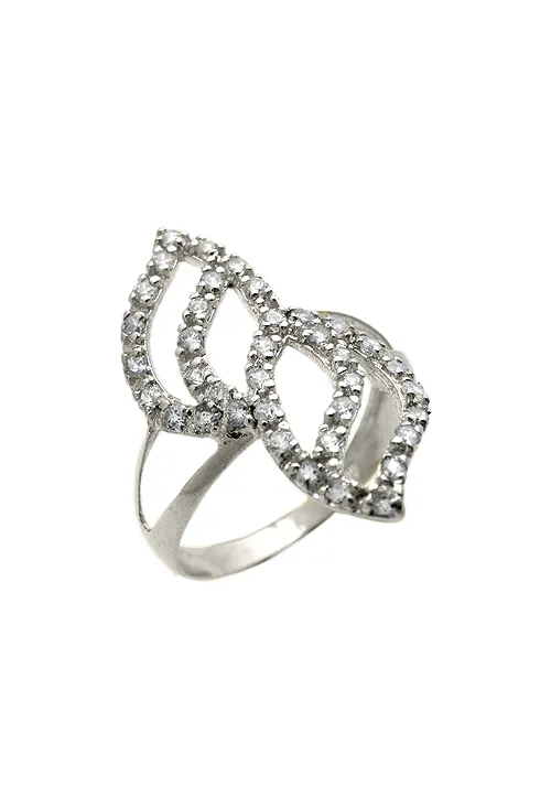 ANILLO DE ORO BLANCO CON CIRCONITAS. 002_52949SB