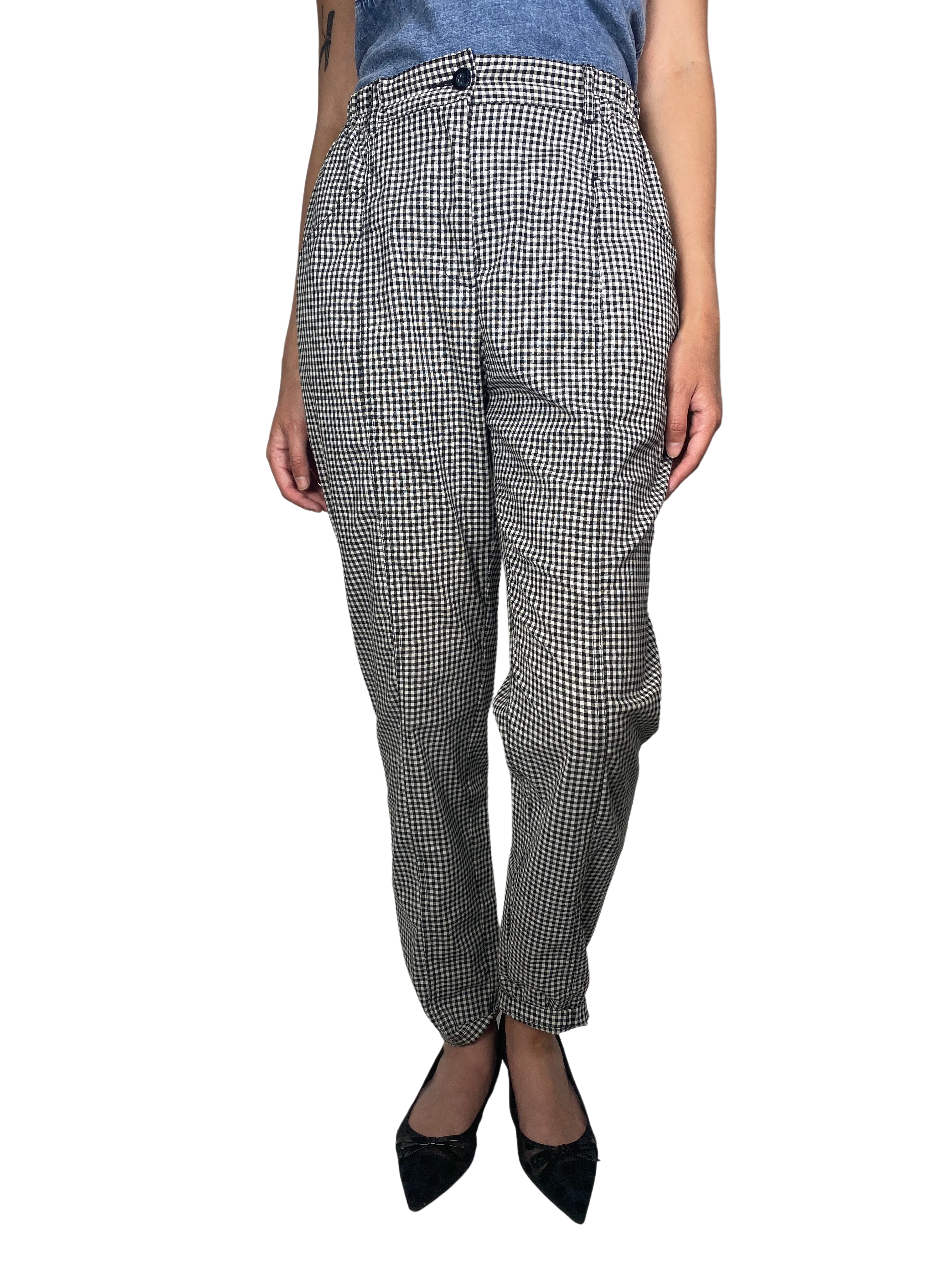ANTHROPOLOGIE Pantalón De Vestir A Cuadros