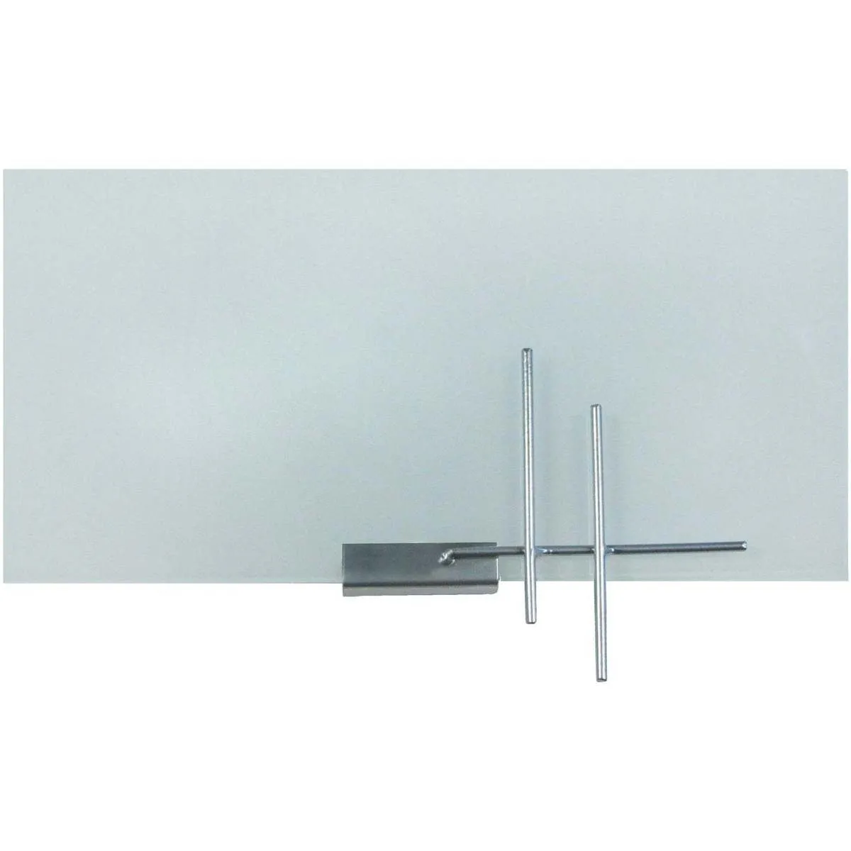 Aplique cuadrado vidrio aluminio