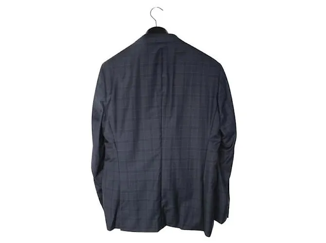 Autre Marque Traje azul a cuadros 