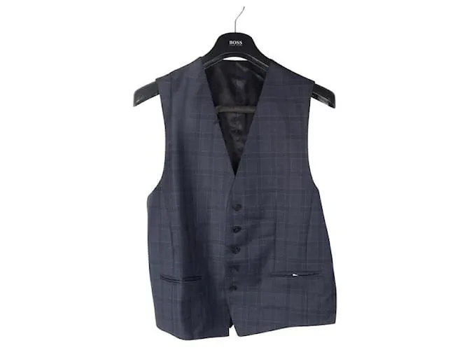 Autre Marque Traje azul a cuadros 