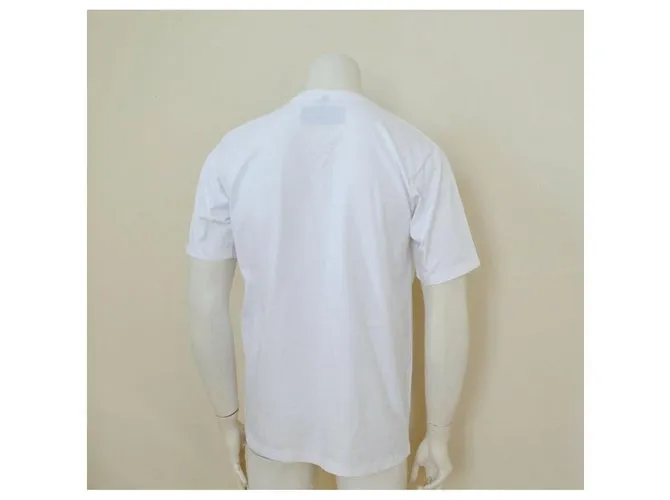 Autre Marque ÉTUDES Blanco W / Logotipo azul 'E' Camiseta Talla M MEDIO 