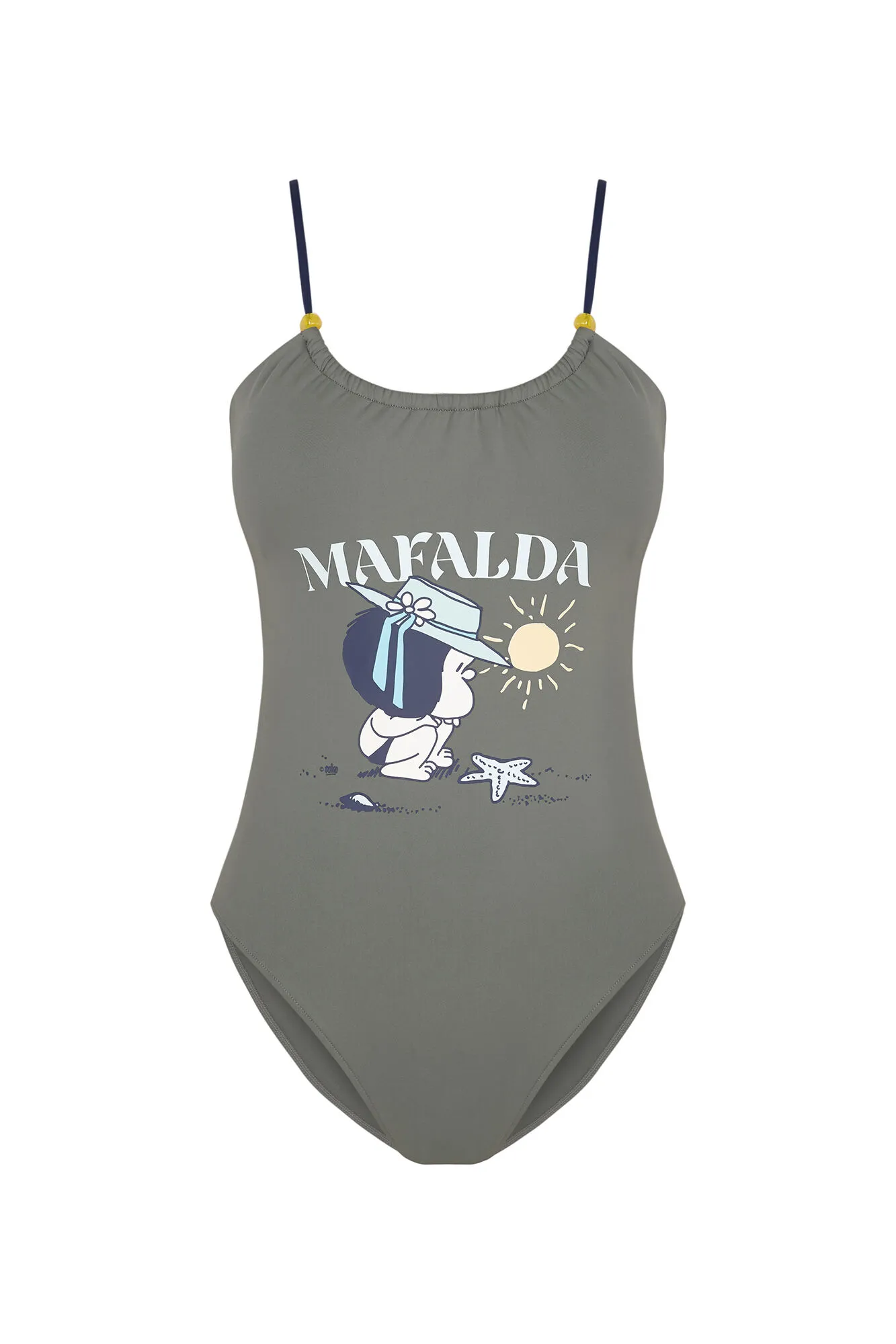 Bañador trikini kaki Mafalda