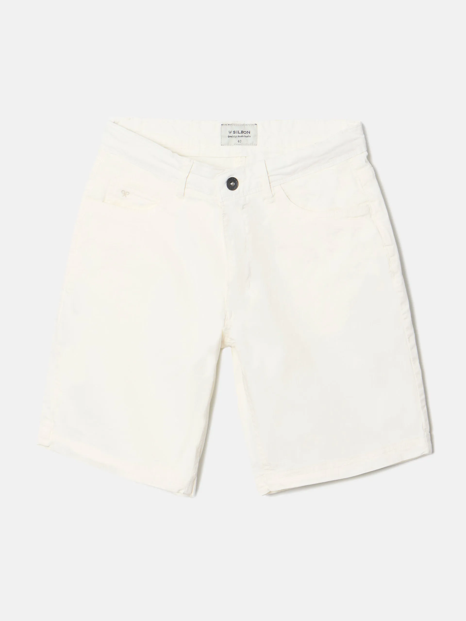 Bermuda cinco bolsillos beige claro