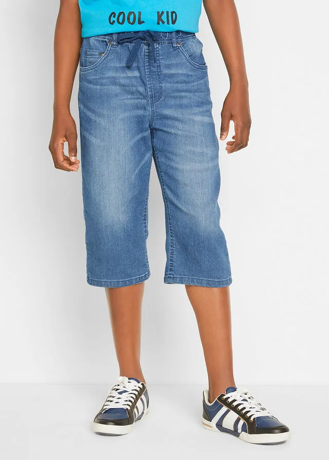 Bermuda con cinturilla elástica Denim