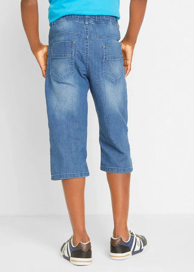 Bermuda con cinturilla elástica Denim