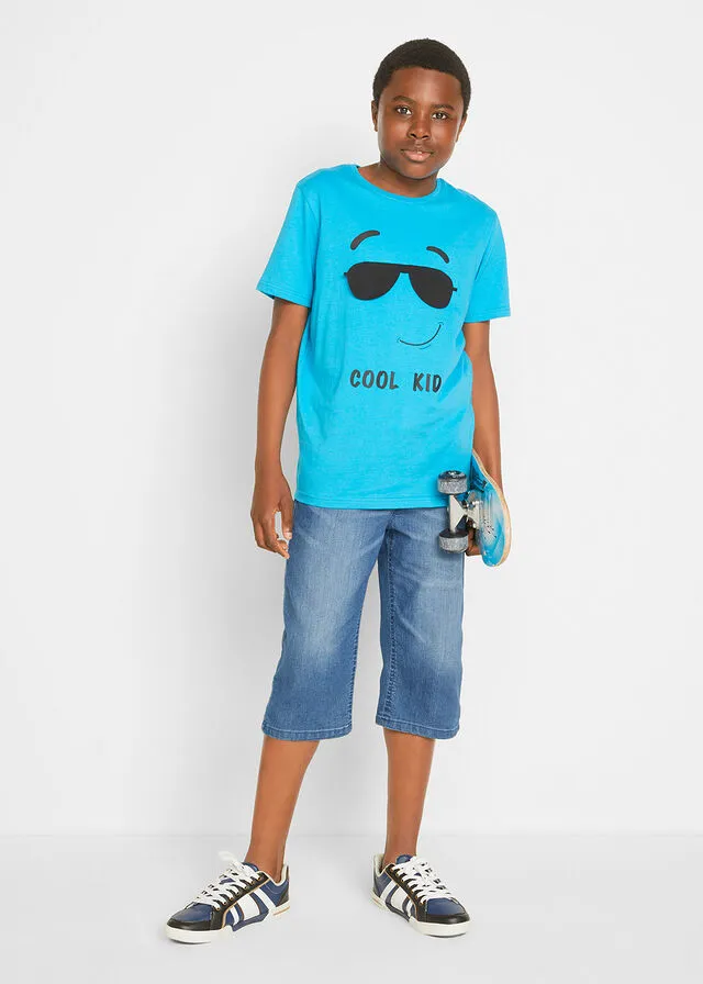 Bermuda con cinturilla elástica Denim