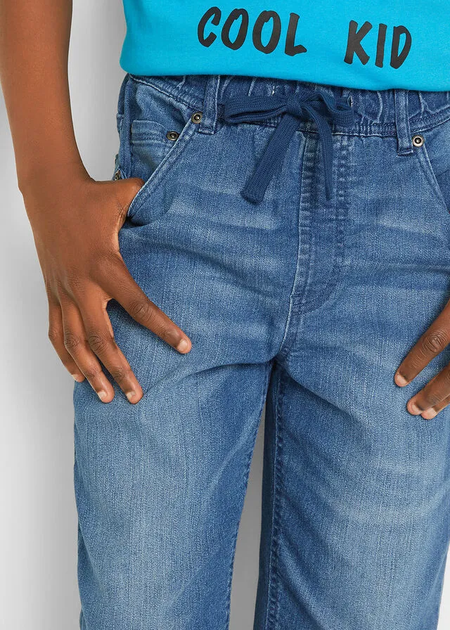 Bermuda con cinturilla elástica Denim