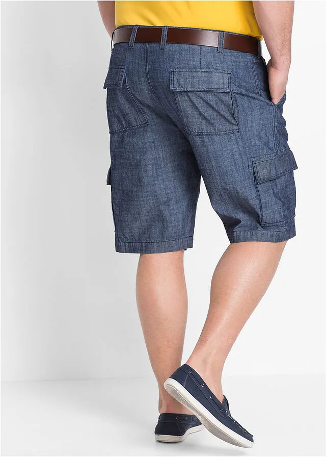 Bermudas de estilo cargo y corte holgado Azul marino