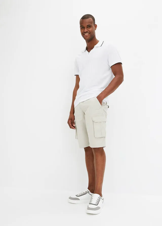 Bermudas de estilo cargo y corte holgado gris piedra