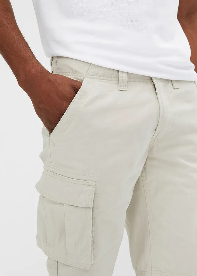 Bermudas de estilo cargo y corte holgado gris piedra