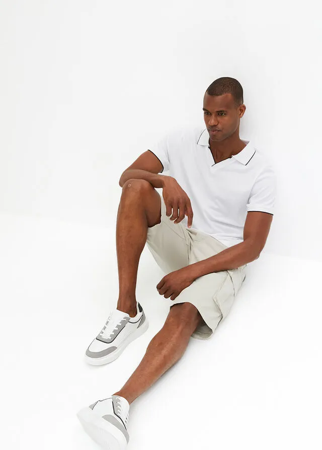 Bermudas de estilo cargo y corte holgado gris piedra