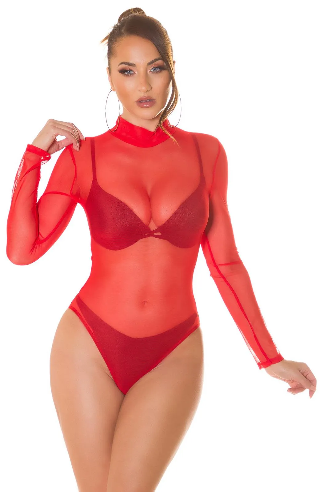 Body transparente rojo
