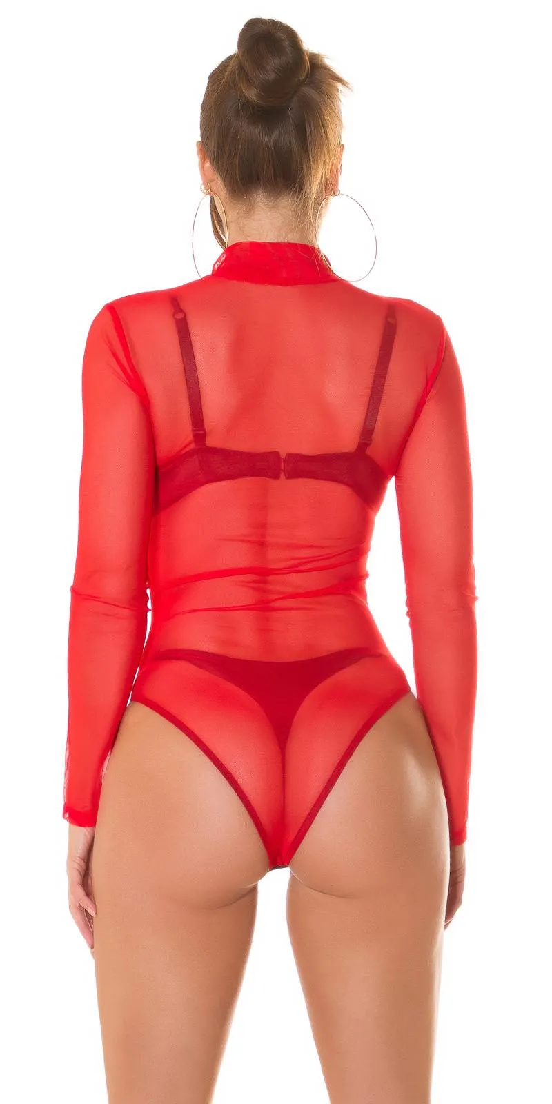 Body transparente rojo