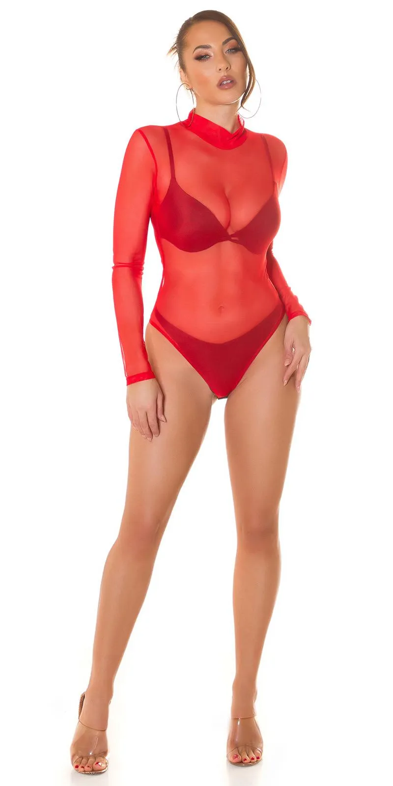 Body transparente rojo