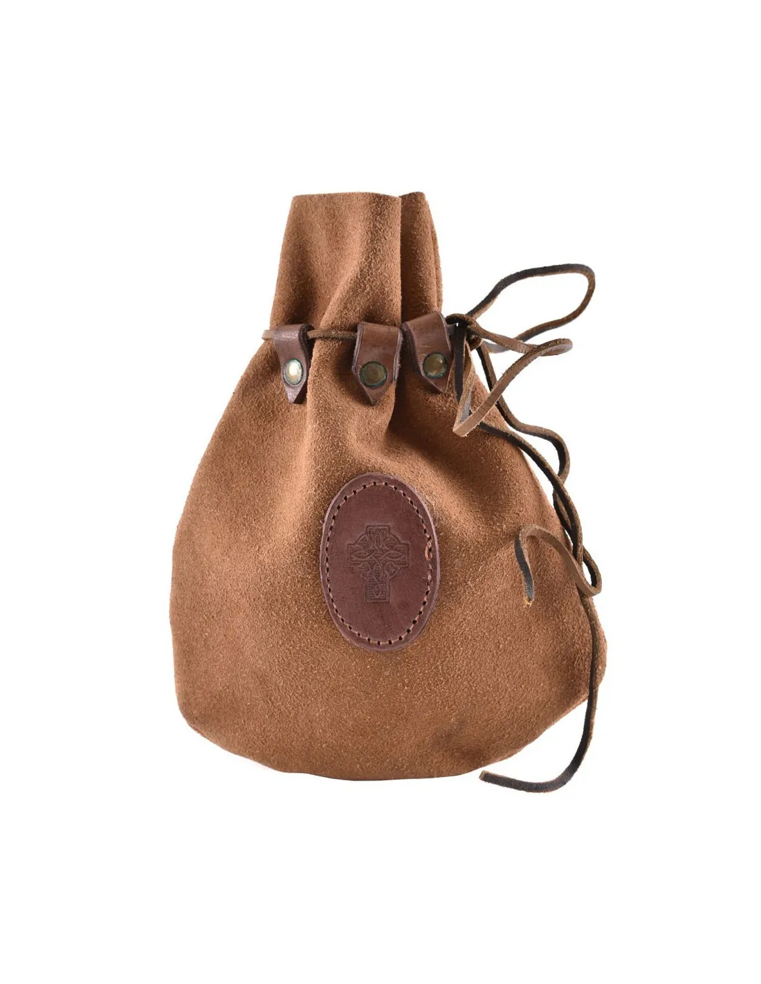 Bolsa Celta piel serraje con cordón