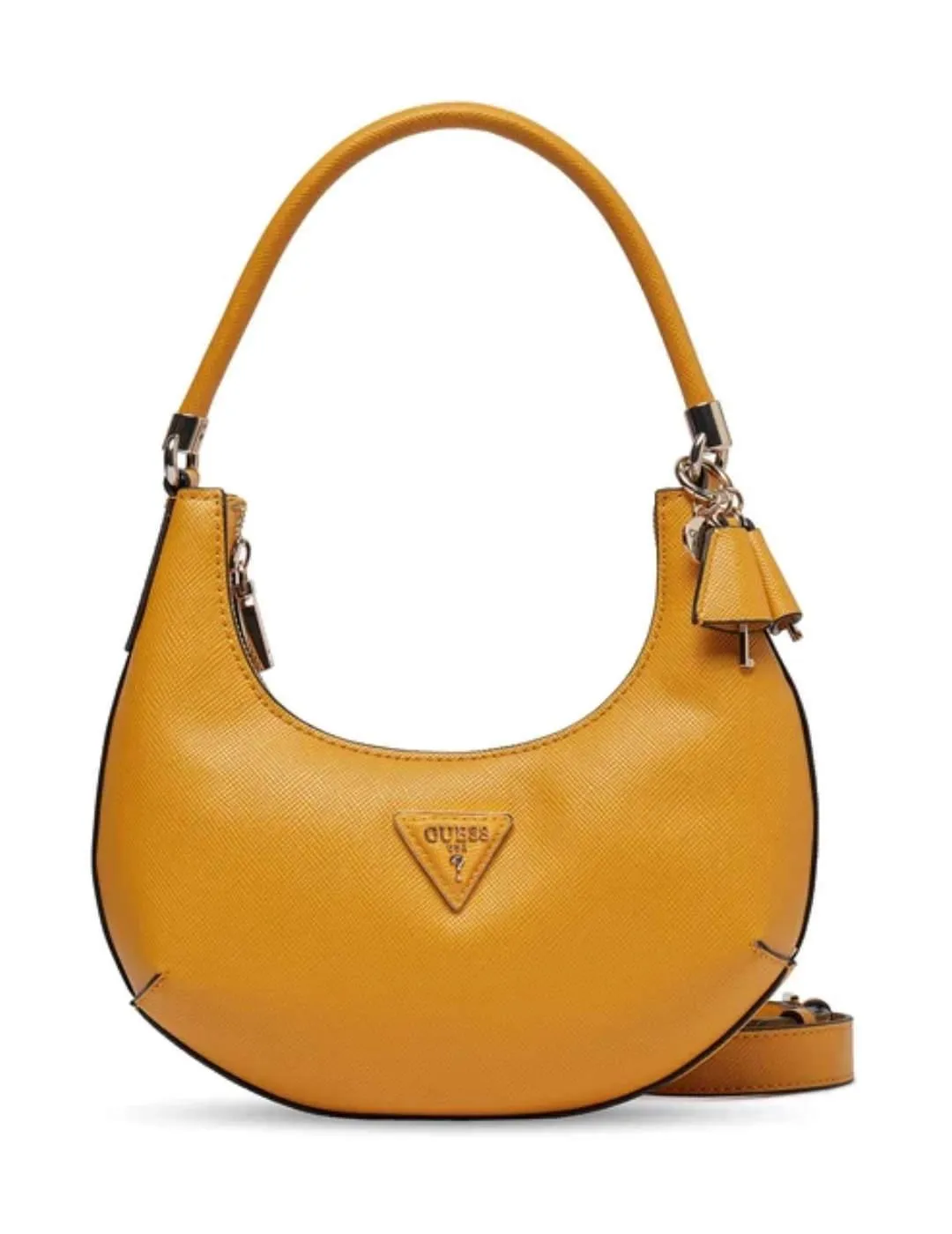 Bolso Guess Gizele naranja con asa ajustable para mujer