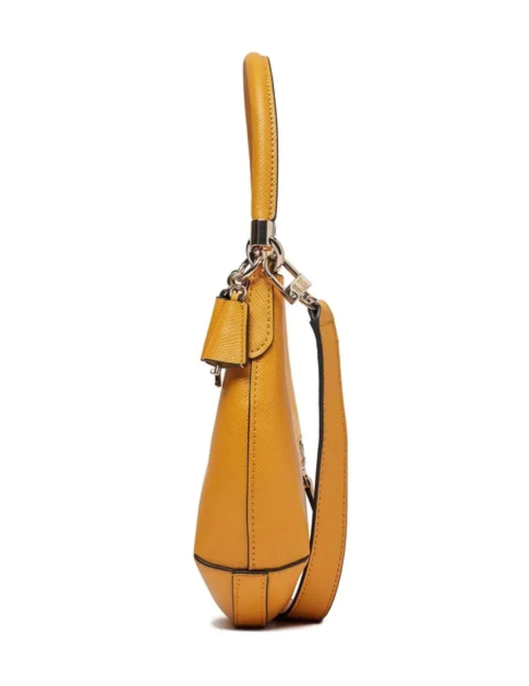 Bolso Guess Gizele naranja con asa ajustable para mujer