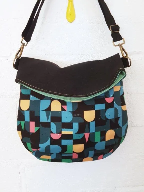Bolso Mediano tapicería reciclada estampado