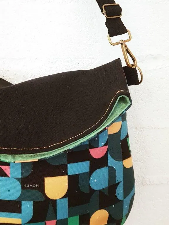 Bolso Mediano tapicería reciclada estampado