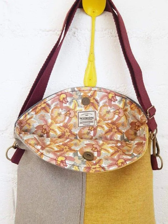 Bolso Mediano tapicería reciclada estampado