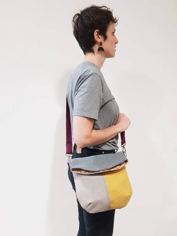 Bolso Mediano tapicería reciclada estampado