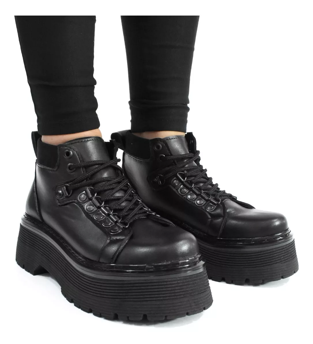 Borcego Mujer Plataforma Liviana Lorena Ba Estilo Martens 4