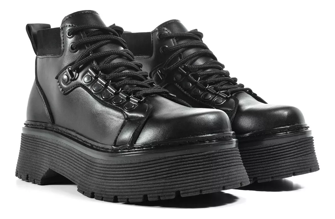 Borcego Mujer Plataforma Liviana Lorena Ba Estilo Martens 4