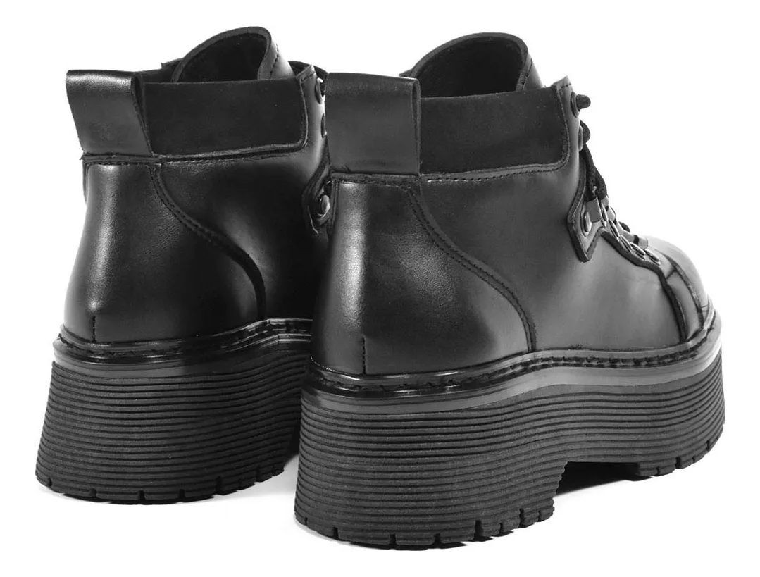 Borcego Mujer Plataforma Liviana Lorena Ba Estilo Martens 4